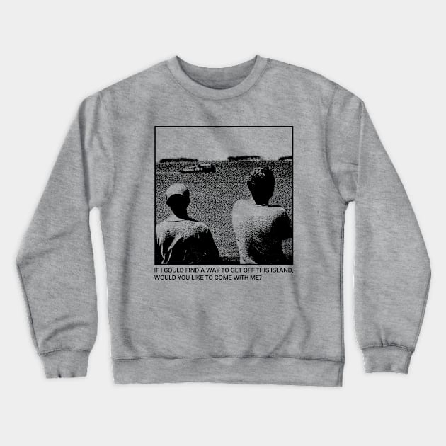 Papillon 1973 Movie Crewneck Sweatshirt by Zen Cosmos Official